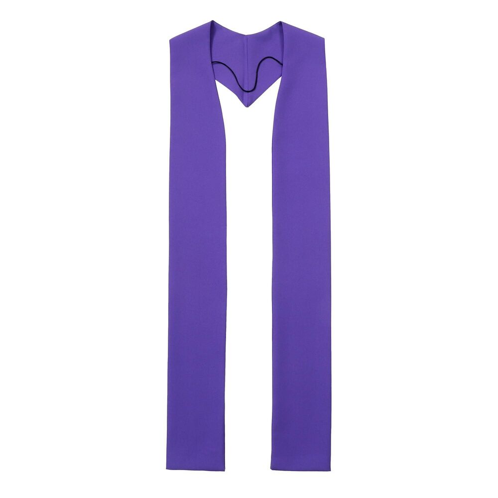 6563 Unisex Overlay Plain Clergy Stole for Church Pastor Sash Mass Stole